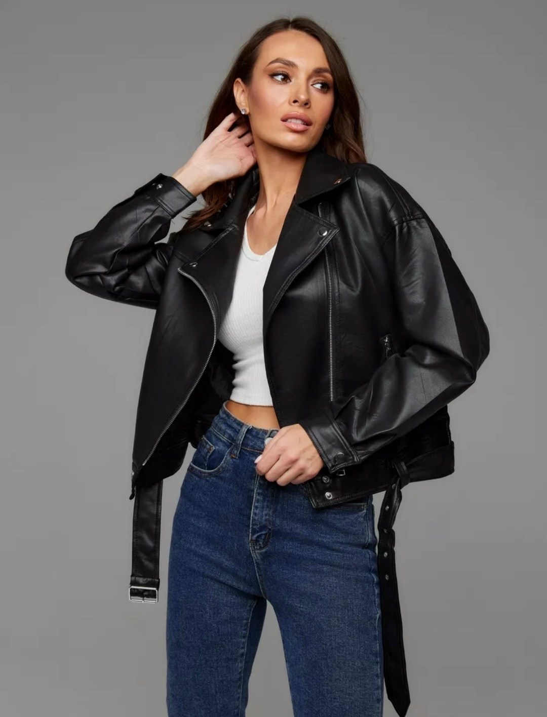 косуха кожаная куртка весенняя оверсайз zoya blv,куртка кожаная (косуха оверсайз),кожаная куртка косуха,косуха оверсайз куртка кожаная чёрная,женская кожаная куртка