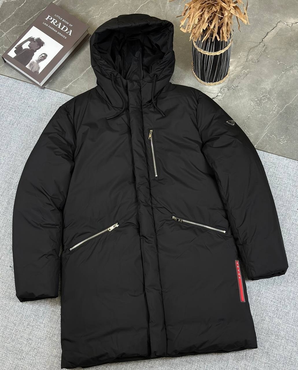 мужские пуховики,куртка,длинный пуховик мужской prada,зимняя куртка,пуховик