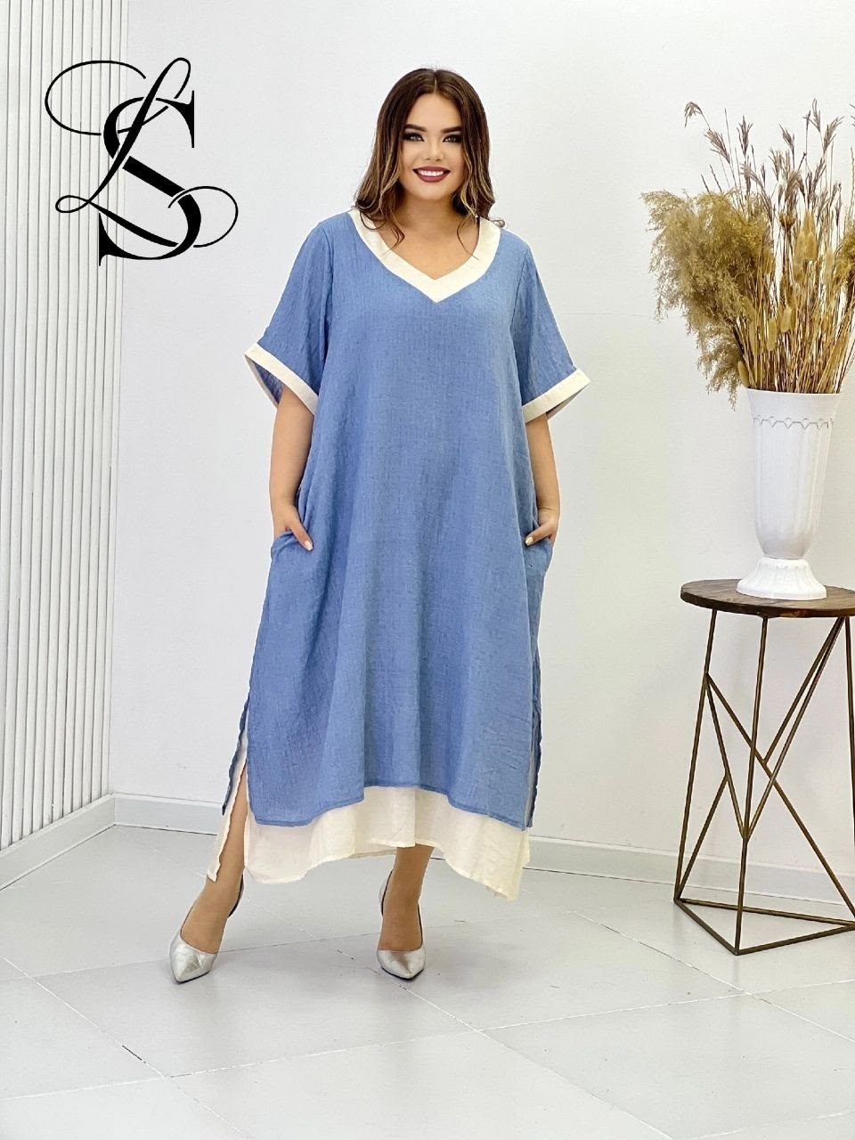 платья для полных,повседневные платья,платье лето,платье женской,платья