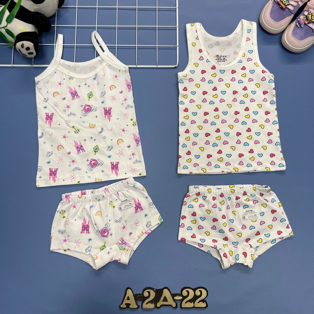 комплект нижнего белья для девочек,майка трусы комплект,комплект,белье детское комплект,комплект нижнего белья детский