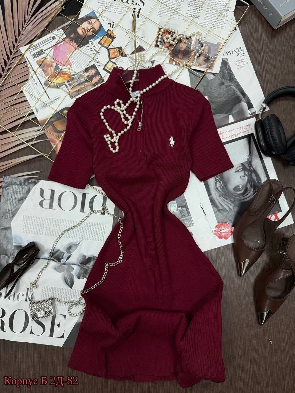 женское платье,платье,платье поло,платье трикотажное,платье красное