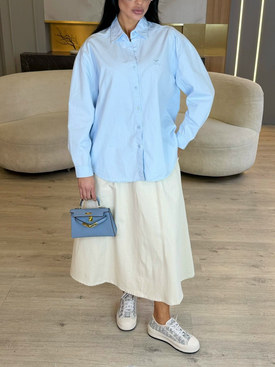 женская рубашка,рубашка женская голубая,рубашка dilanavip 2062 голубая,голубая рубашка,блуза dilana vip 2062 голубая