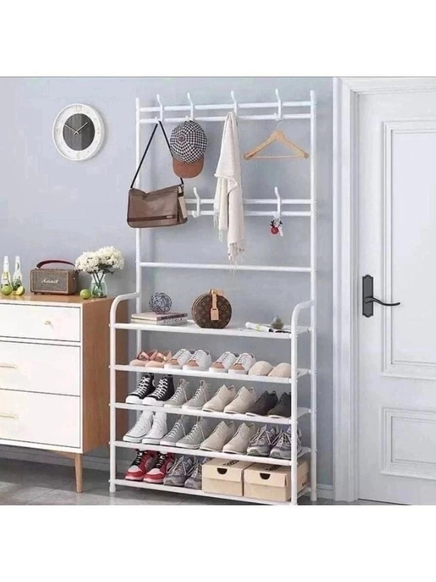 вешалка напольная для одежды обувница стеллаж с,напольная вешалка для одежды с этажеркой для обуви 5 полок,альфа812 напольная вешалка для одежды с этажеркой для обуви 5 полок,напольная вешалка для оде