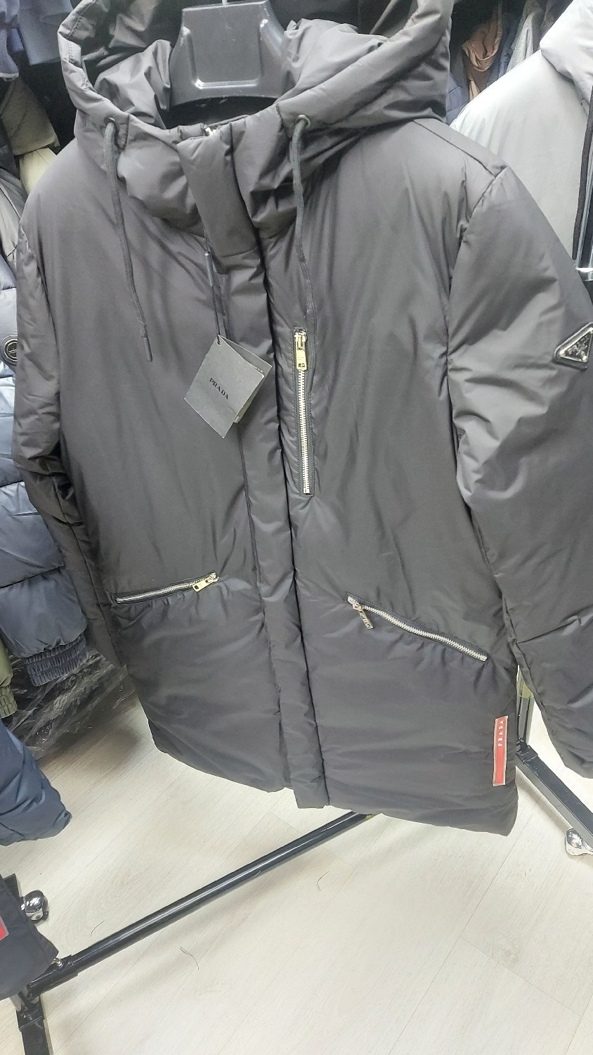 мужская зимняя куртка,зимняя куртка,парка мужская зимняя удлиненная темно-серого цвета 8385tc,куртка зимняя удлиненная,пальто зимняя