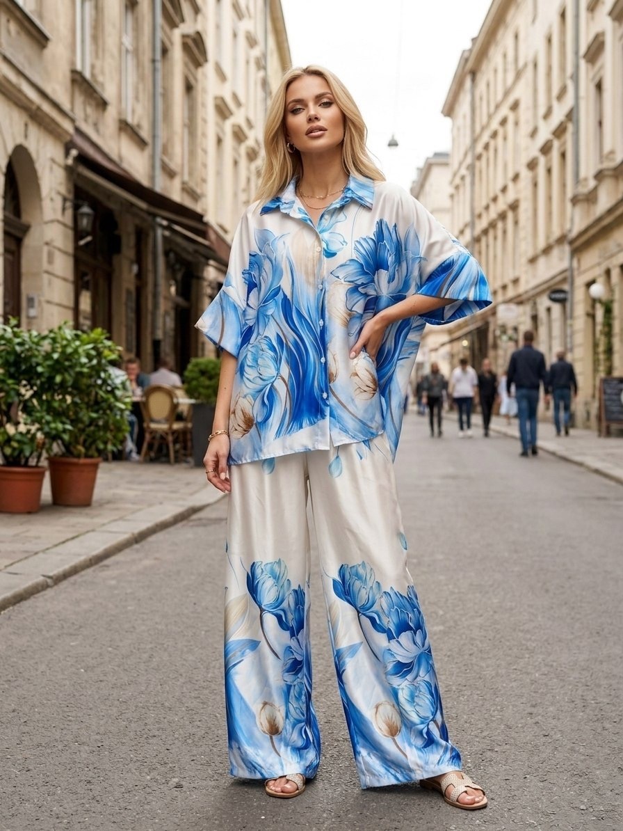 брючный костюм 6060п синий/бежевый разноцветный,брючный костюм 6060п синий/бежевый,костюм брючный 6060п синий + бежевый iva collection,костюм/комплект 6060п синий, бежевый размер 46-52,женский брючный