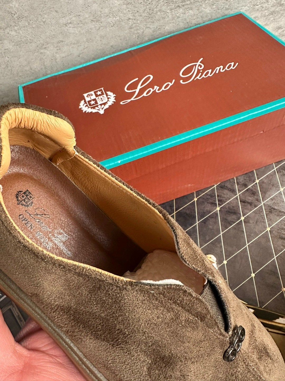 ,ботинки замшевые loro piana,женская ,повседневная ,полуботинки tendance ttfy2592a-03 пыльно-бежевый