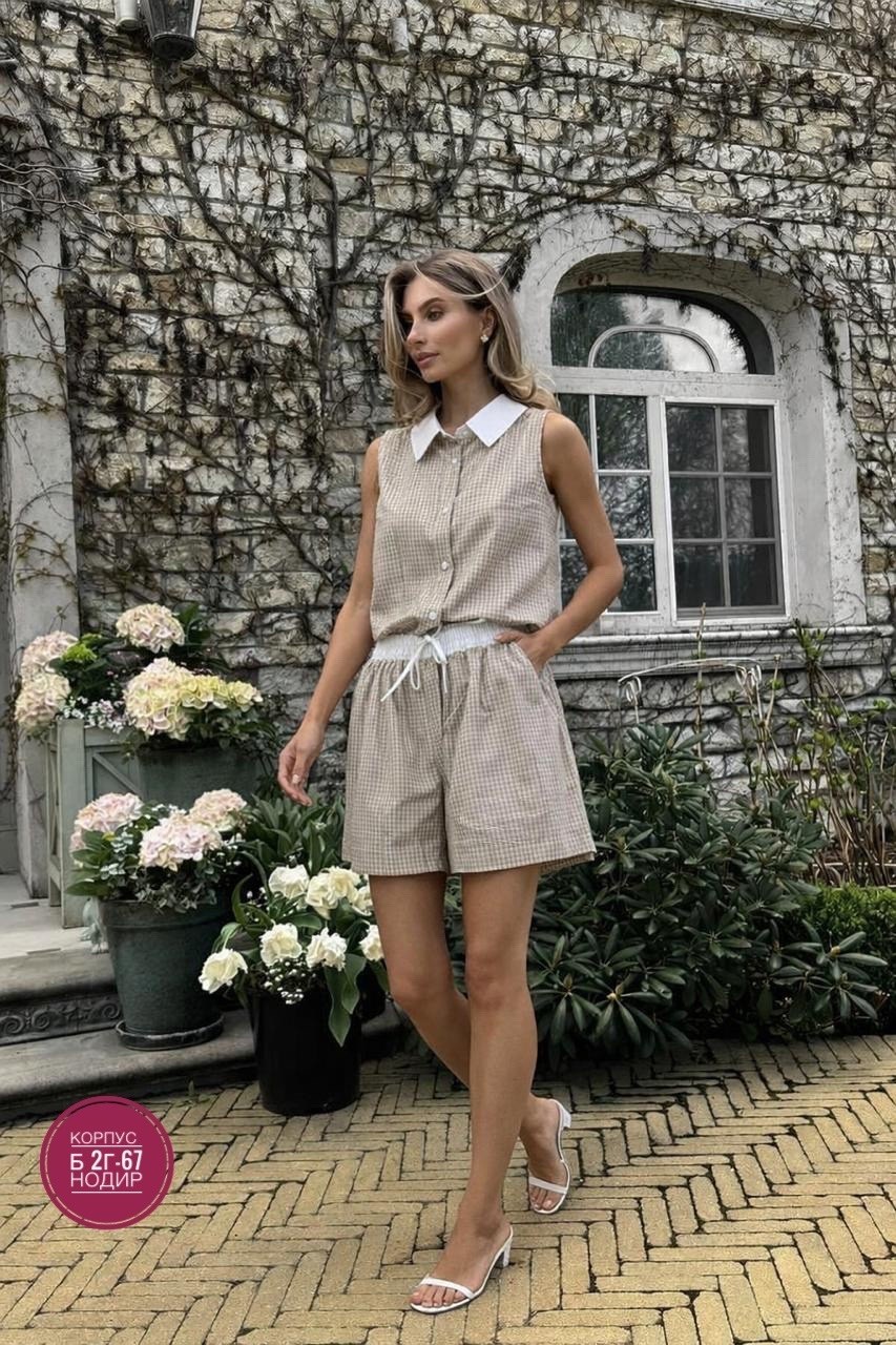 костюм с шортами летний,летние костюмы женские,летний женский костюм с шортами,комбинезон с шортами,костюм женский летний с шортами льняной