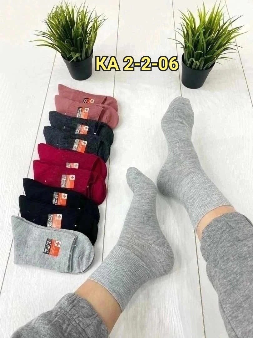 носки женские 10 пар разного цвета,носки женские 10 пар,комплект цветных женских носков,женские носки хлопок medi,женские носки