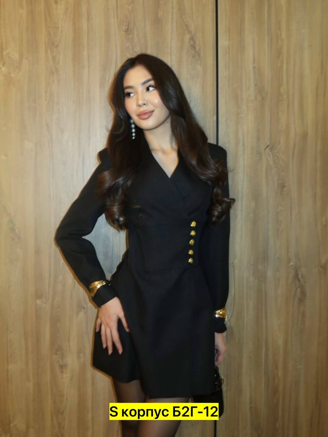 женское двубортное платье-блейзер с длинным рукавом,черное платье пиджак,пиджак платье женское,платье пиджак