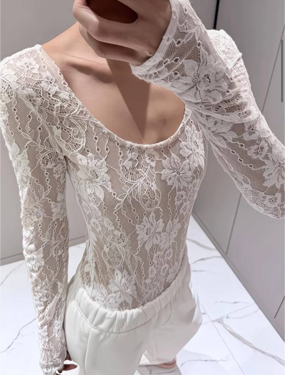 кружевная блузка,кружевной топ,кружевная блузка из полиэстера,блузка боди,боди женская