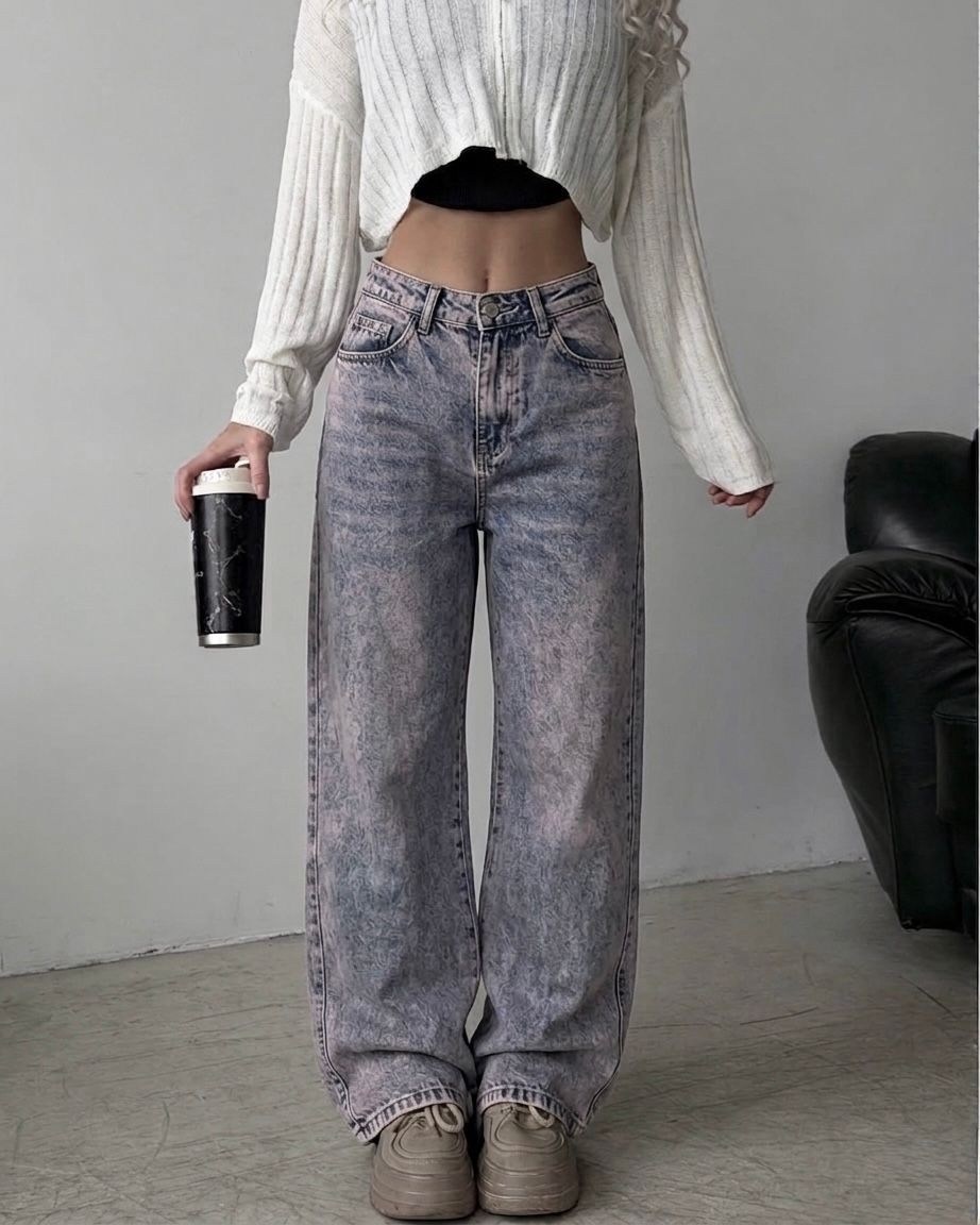женские потертые широкие джинсы в корейском стиле,женские серые мешковатые джинсы y2k в стиле харадзюку,широкие джинсы,джинсы широкие женские,женские широкие мешковатые джинсовые брюки y2k