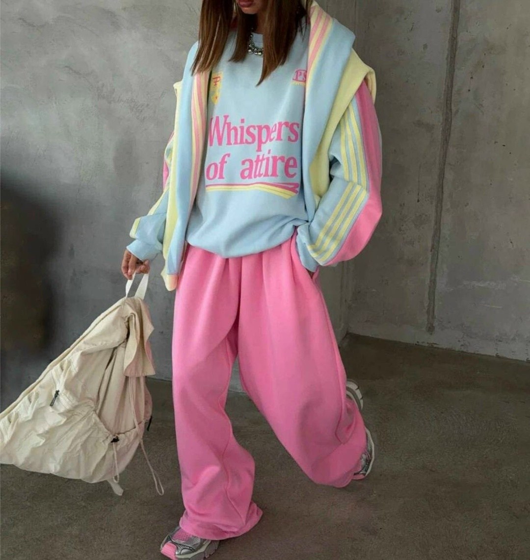 оверсайз свитшот,костюм спортивный женский оверсайз летний,спортивные костюмы женские,оверсайз толстовка,комплект свитшот