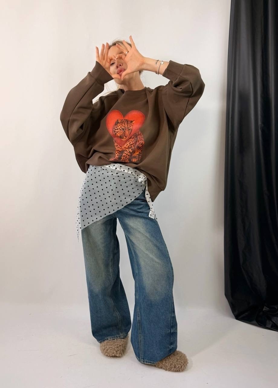 свитшот женская,женская кофта,оверсайз свитшот,свитшот с принтом,свитшот