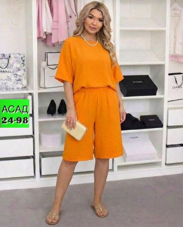 костюм женский,костюм повседневный,летние костюмы женские,летние костюмы,оранжевый костюм