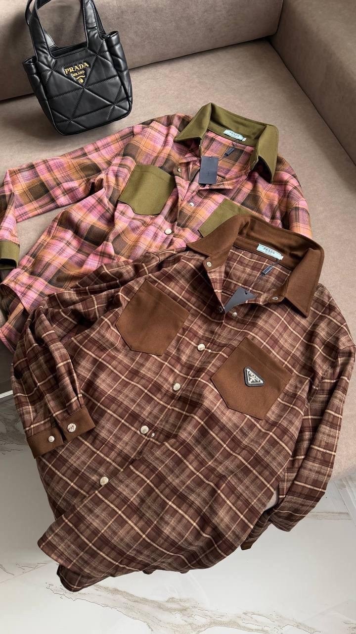 рубашка в клетку женская,рубашка miu miu оверсайз в клетку варенка,рубашка укороченная в клетку,рубашка в клетку,рубашка женская