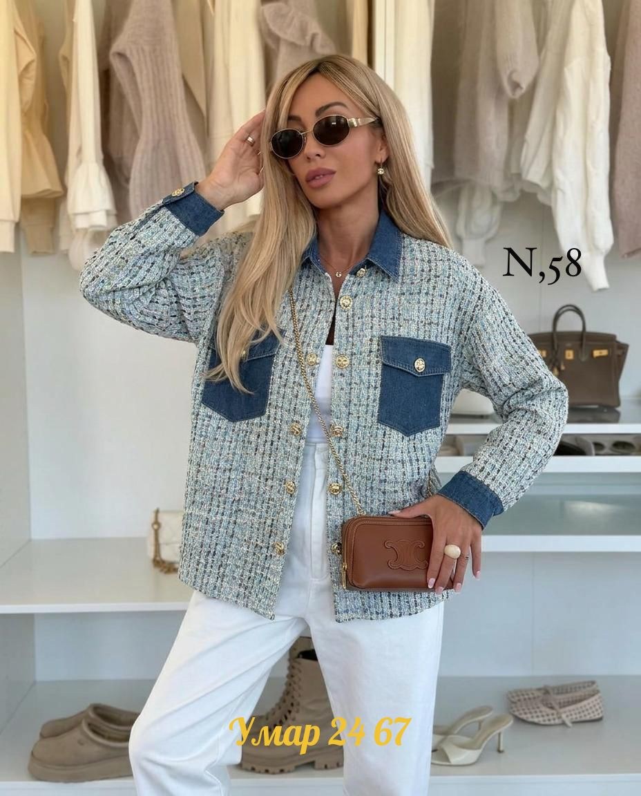 женская джинсовая куртка,пальто в клетку,джинсовая куртка,твидовая рубашка женская,жакет