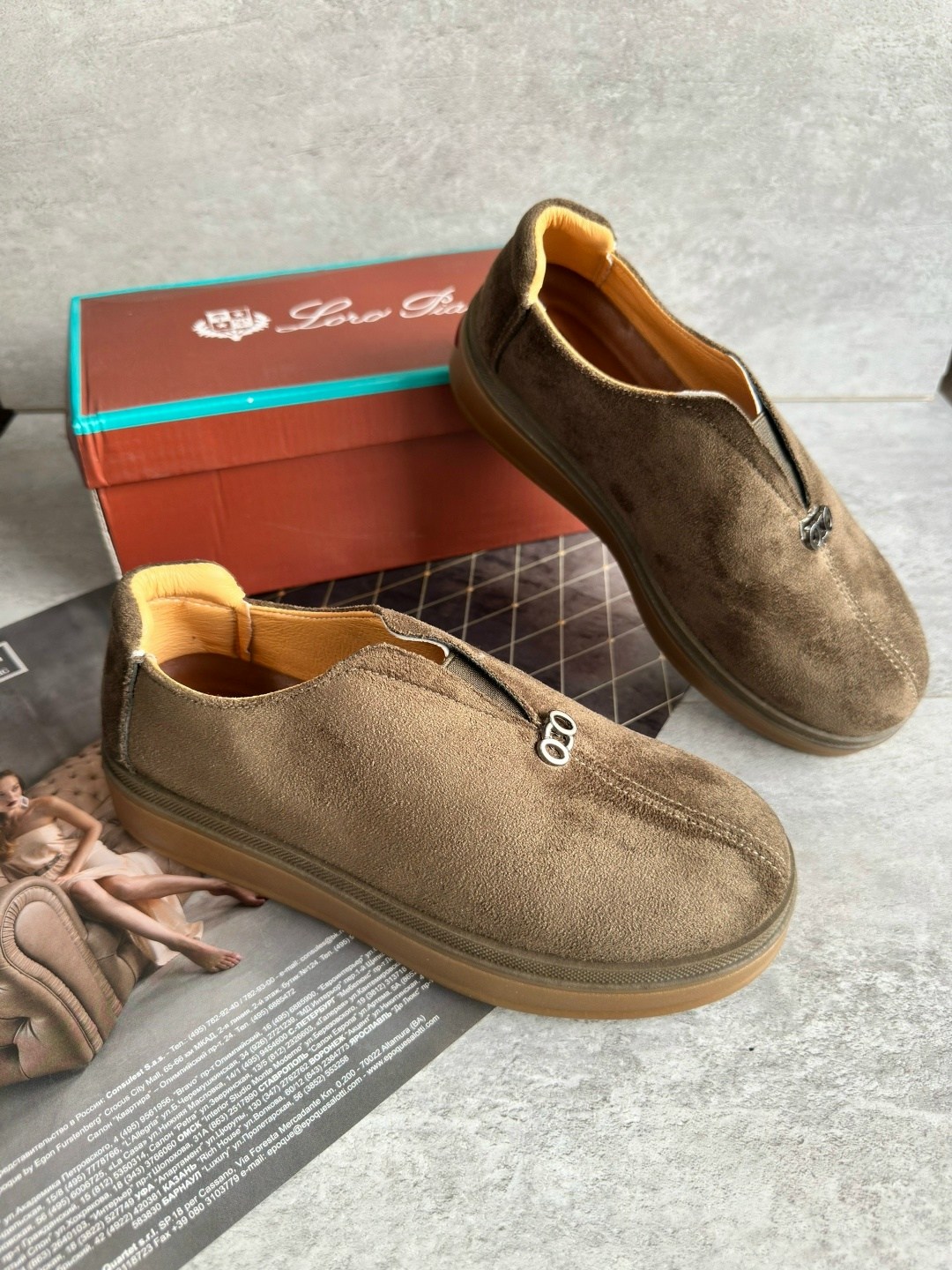 ,ботинки замшевые loro piana,женская ,повседневная ,полуботинки tendance ttfy2592a-03 пыльно-бежевый