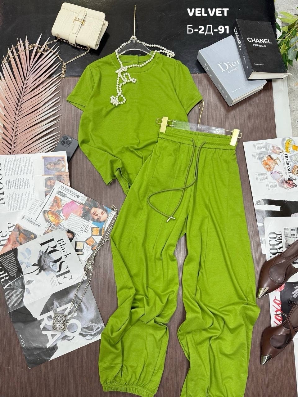 брюки палаццо зеленые,летние костюмы,повседневный костюм,костюм