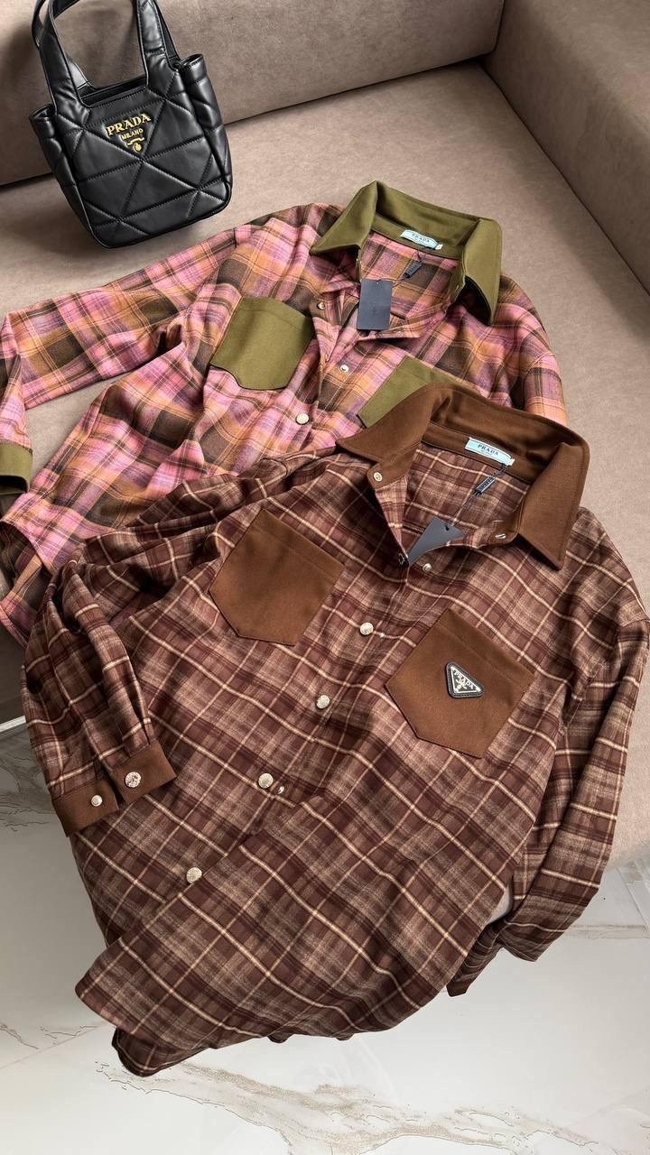 рубашка в клетку женская,рубашка miu miu оверсайз в клетку варенка,рубашка укороченная в клетку,рубашка в клетку,рубашка женская