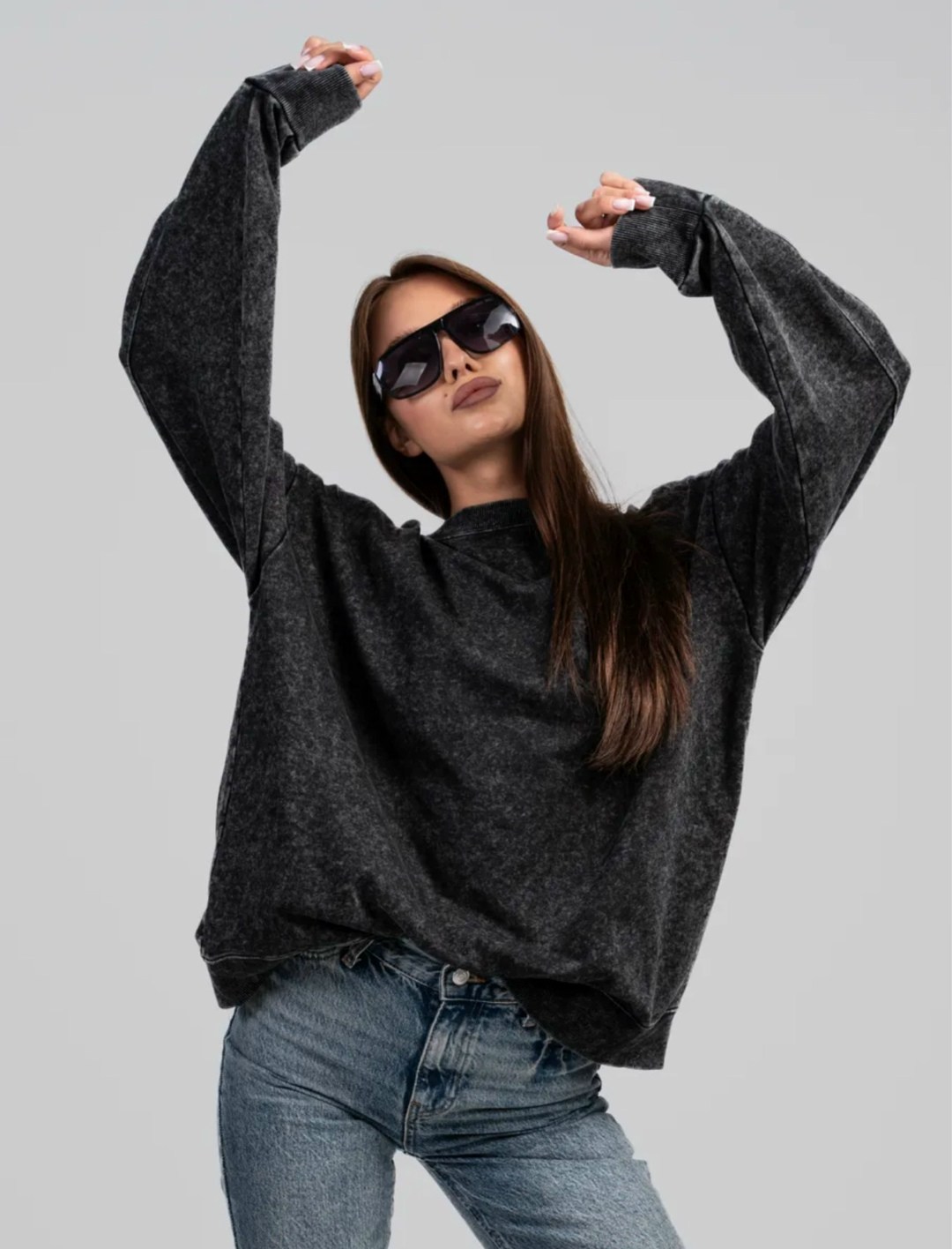 джемпер (свитшот) женский оверсайз из футера с подчесом,оверсайз свитшот,свитшот базовый оверсайз вареный moddo store,cвитшот женский оверсайз,свитшот оверсайз удлиненный