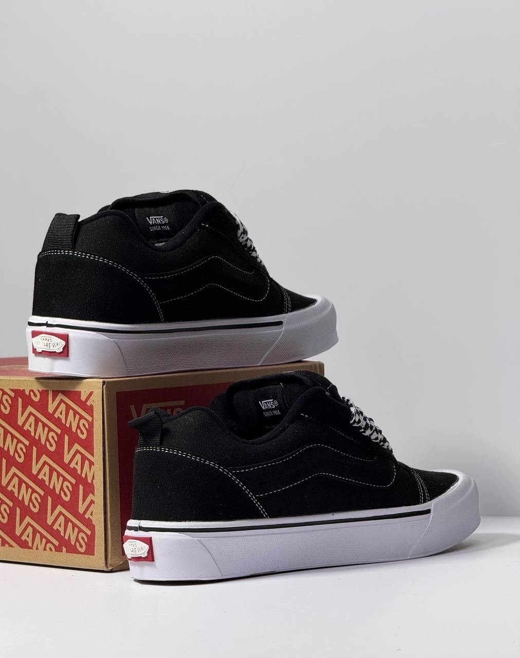 ,кроссовки vans,кеды vans,кеды vans knu skool,кеды vans knu school вансы дутые черные vans