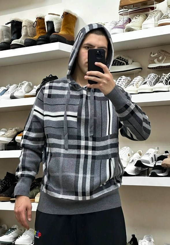 толстовка,толстовки для мужчин,мужская толстовка,свитшот в клетку,толстовка в клетку