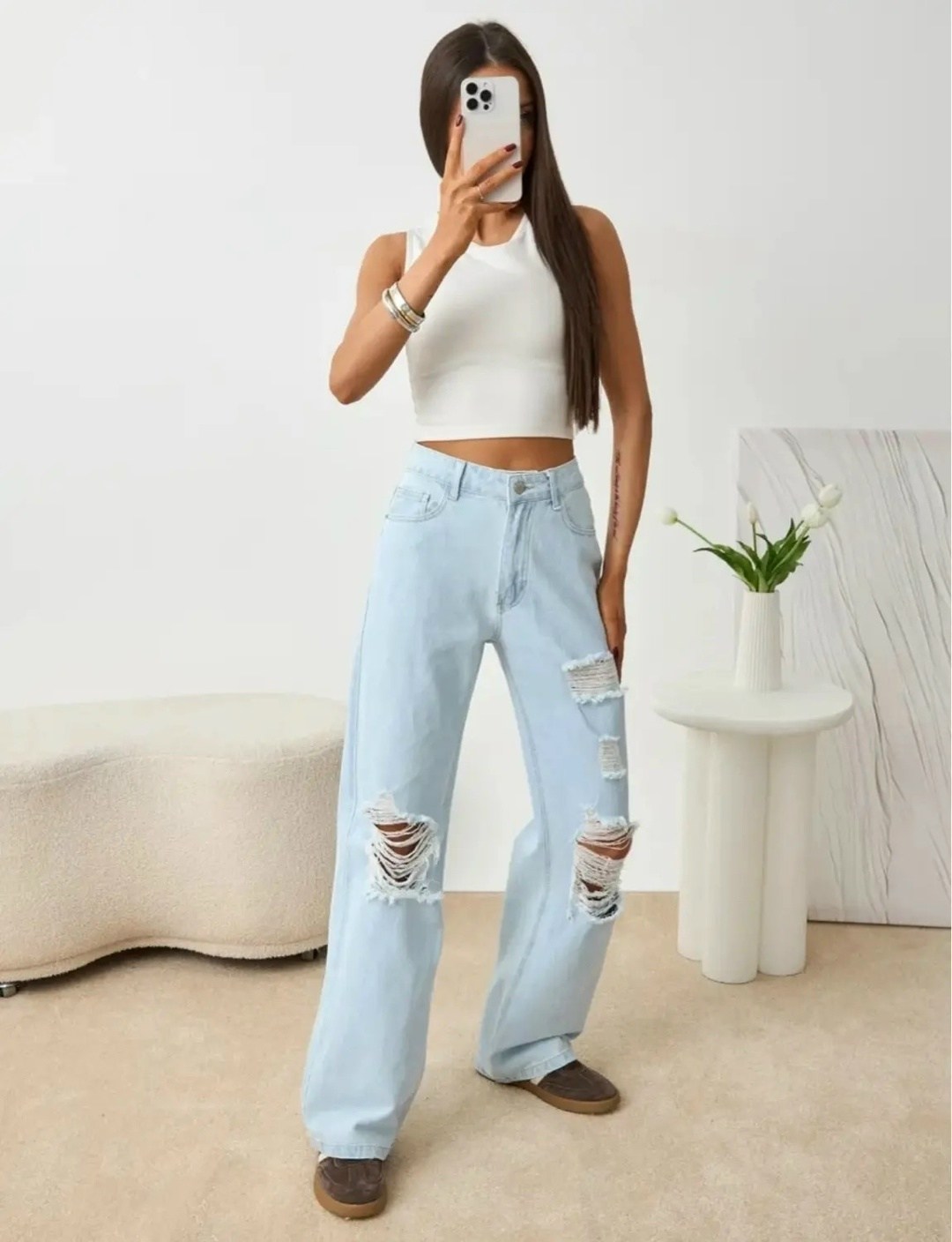 джинсы широкие рваные,джинсы палаццо широкие,джинсы широкие,женские джинсы и брюки,женские джинсы
