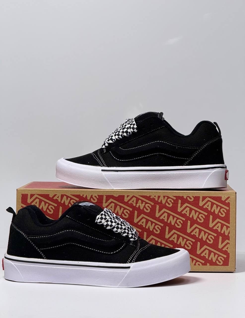,кроссовки vans,кеды vans,кеды vans knu skool,кеды vans knu school вансы дутые черные vans