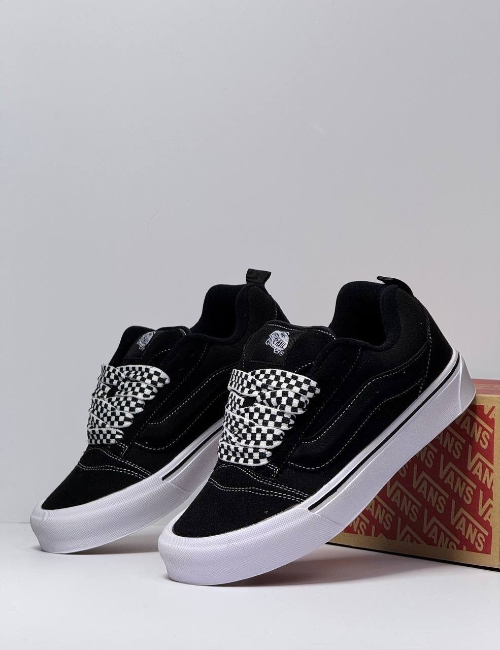 ,кроссовки vans,кеды vans,кеды vans knu skool,кеды vans knu school вансы дутые черные vans