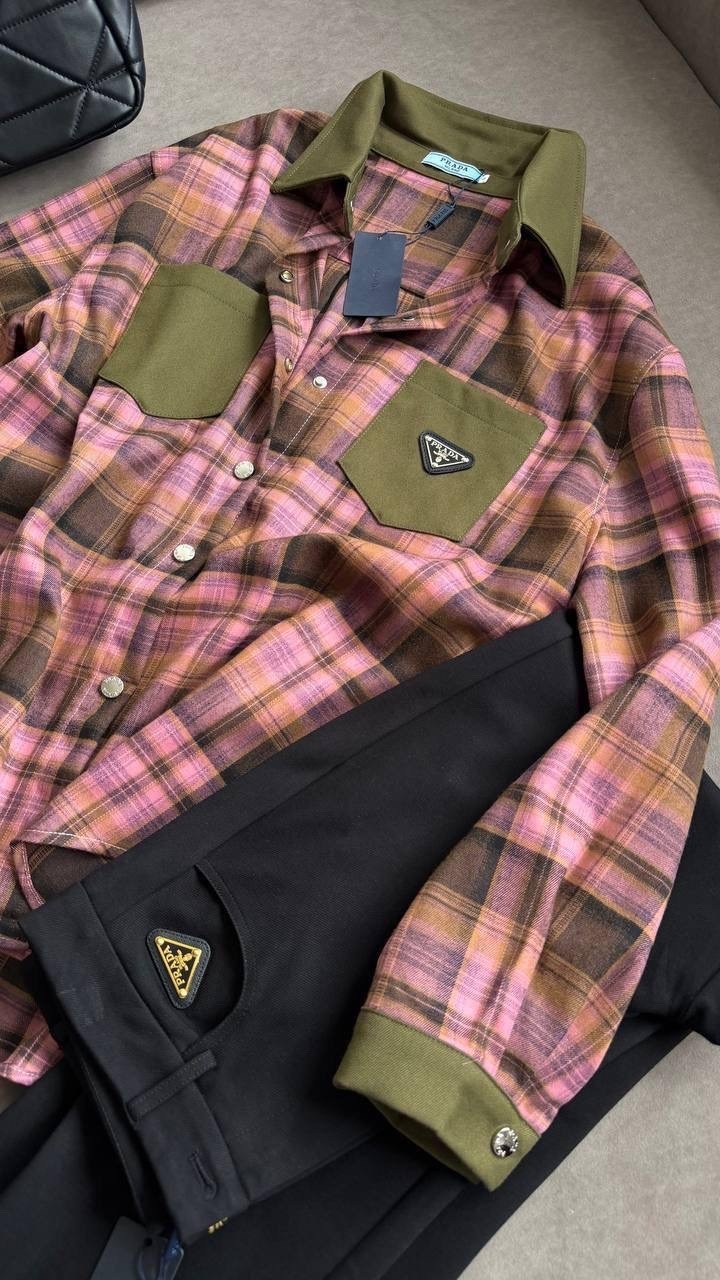 рубашка в клетку женская,рубашка miu miu оверсайз в клетку варенка,рубашка укороченная в клетку,рубашка в клетку,рубашка женская