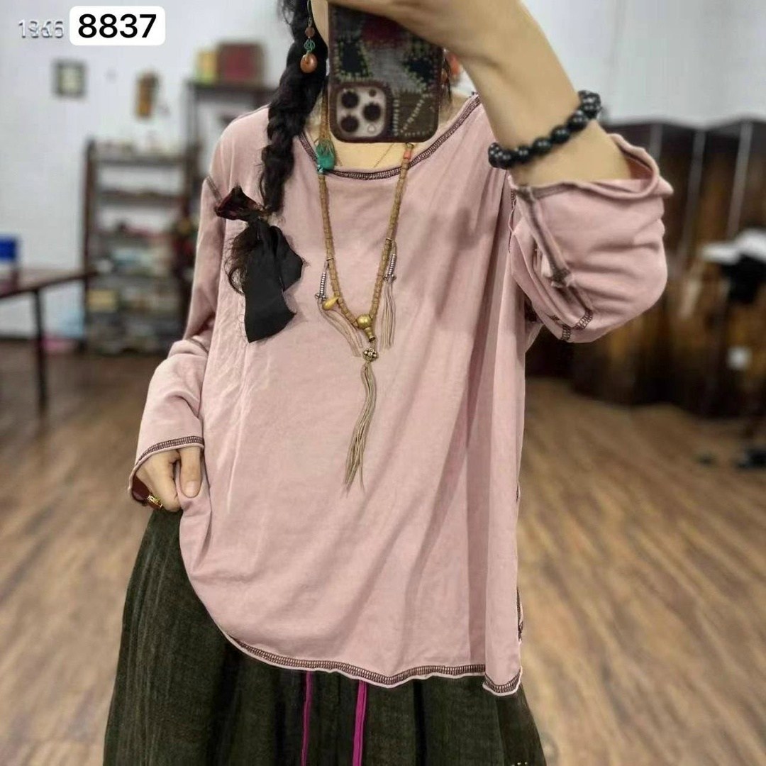 женская винтажная льняная рубашка johnature,льняная рубашка женская,johnature женские винтажные льняные рубашки,блузка бохо,johnature женские винтажные льняные футболки