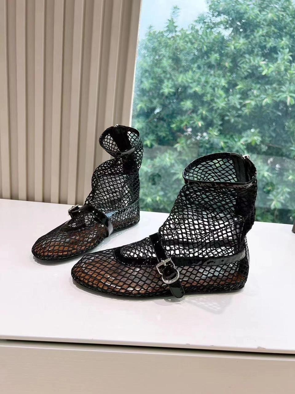 женская ,балетки alaia,,балетки в сетку,летние сапоги