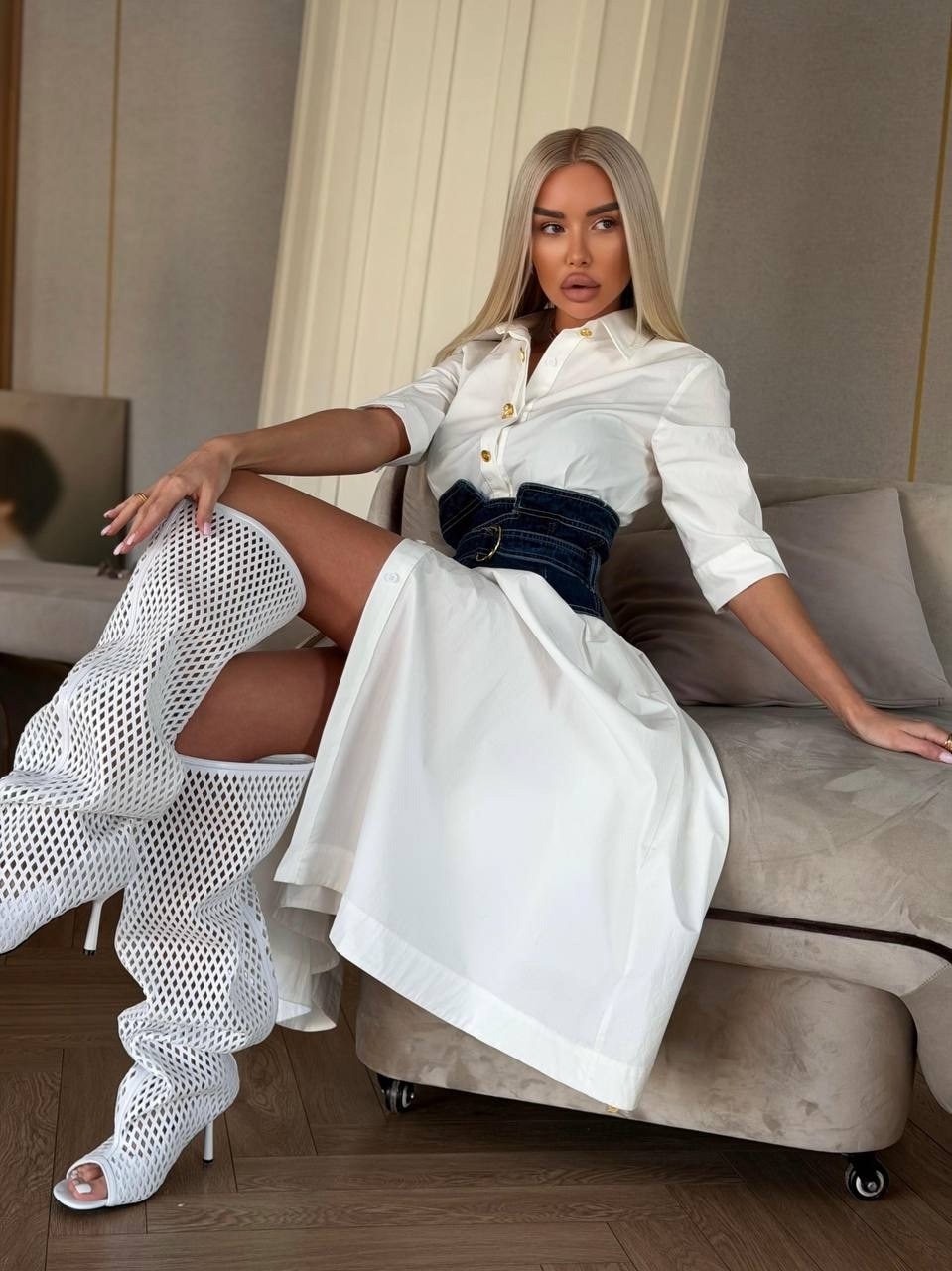 рубашка с корсетом,платье-рубашка с корсетом,белое платье рубашка,женское платье рубашка