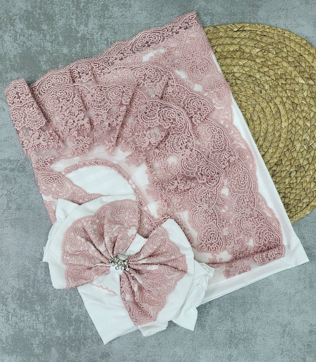 комплект на выписку asselina самия,комплект на выписку,конверт на выписку для новорожденного,летний конверт-одеяло на выписку "принцесса" (молочный с розовым кружевом),конверт на выписку