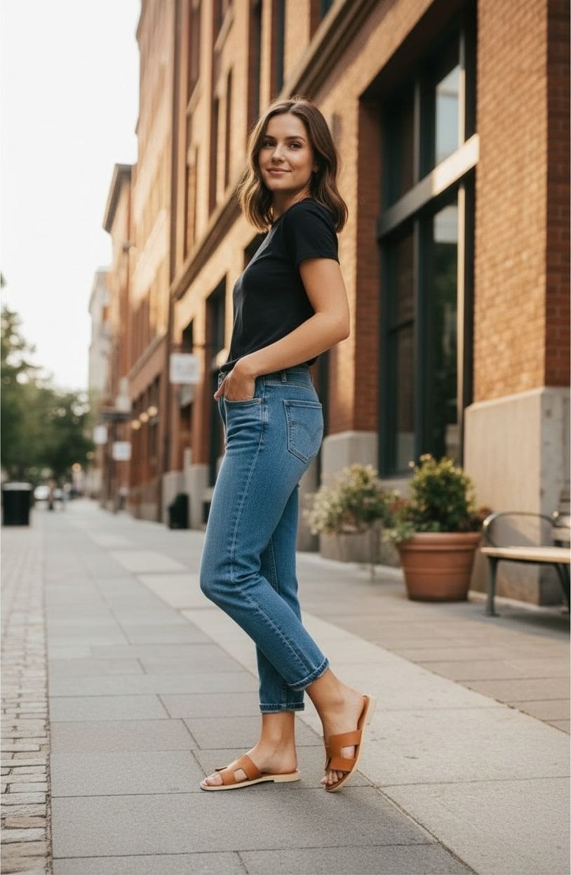 джинсы повседневные,джинсы кэжуал,одежда джинсы,кожаные сандалии летние,джинсы модные