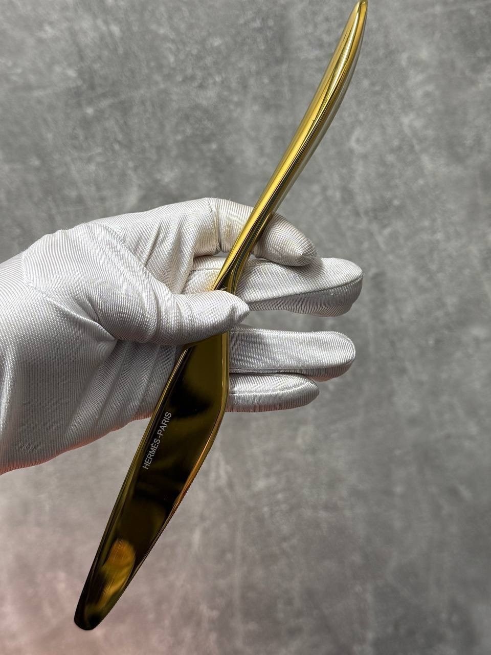 набор столовыx приборов,набор столовых приборов 24,наборы столовых прибор золотые,столовые приборы hermes,hermes набор столовых приборов