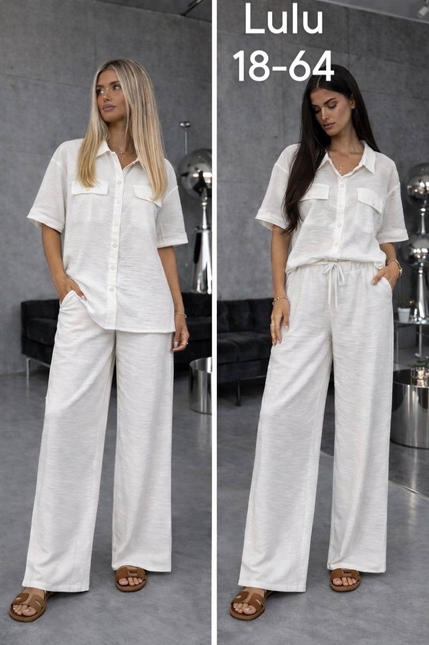 льняной брючный костюм,брючный костюм из льна,костюм с брюками,стильные костюмы,брючной костюм с рубашкой