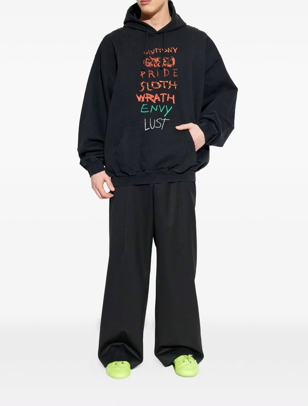 vetements hoodie,толстовка,vetements толстовку оверсайз seven sins с принтом черный,толстовка с капюшоном,vetements свитшот