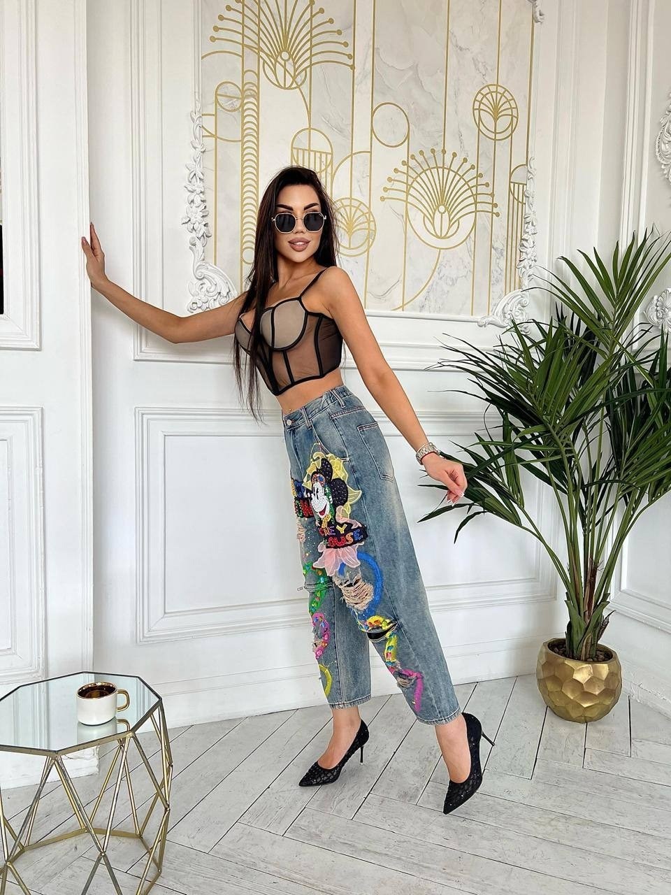 женские джинсы,модные джинсы,джинсы с принтом,джинсы брюки,стильные женские джинсы