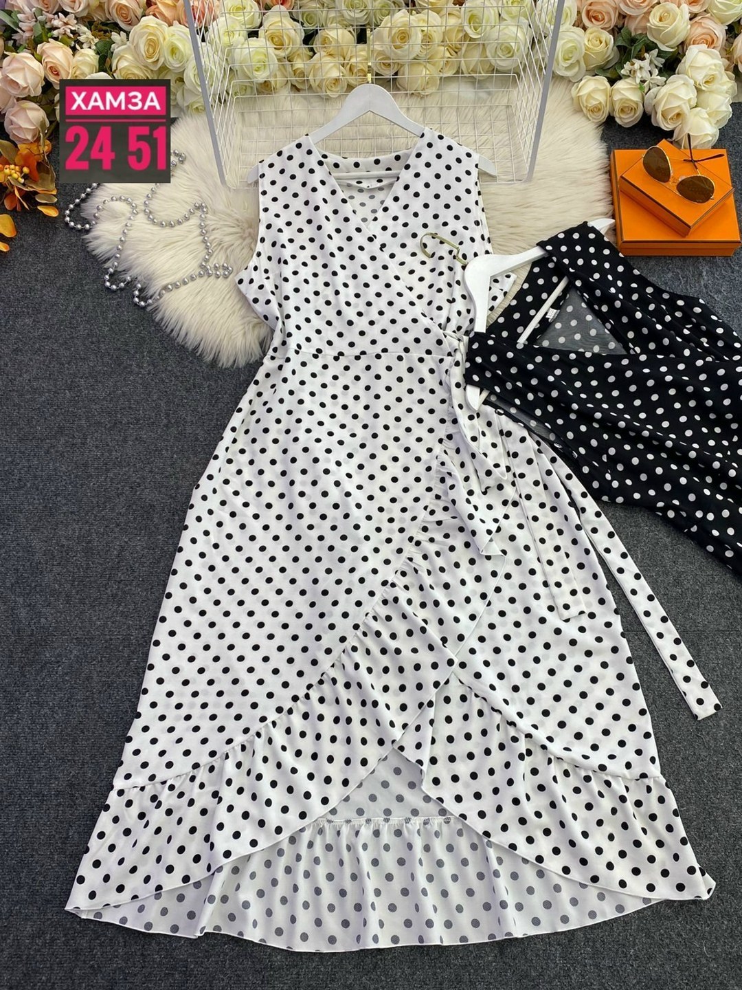 платье женской,платья женские больших размеров,платье на запах в горох,платья,платье сарафан