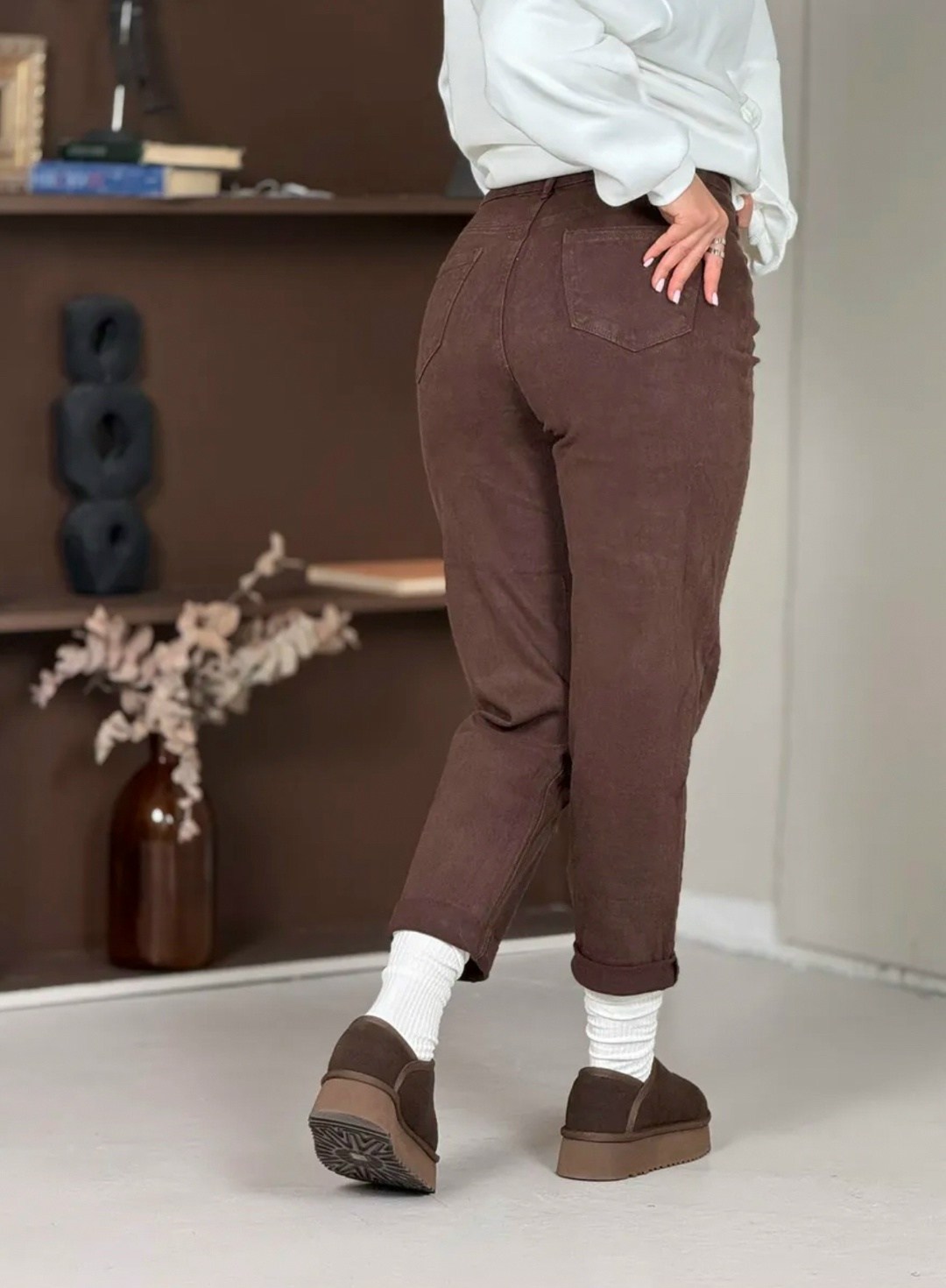 коричневые джинсы женские,коричневые джинсы,джинсы брюки,вельветовые брюки бананы женские,брюки джинсы вельветовые