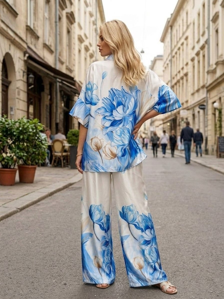 брючный костюм 6060п синий/бежевый разноцветный,брючный костюм 6060п синий/бежевый,костюм брючный 6060п синий + бежевый iva collection,костюм/комплект 6060п синий, бежевый размер 46-52,женский брючный