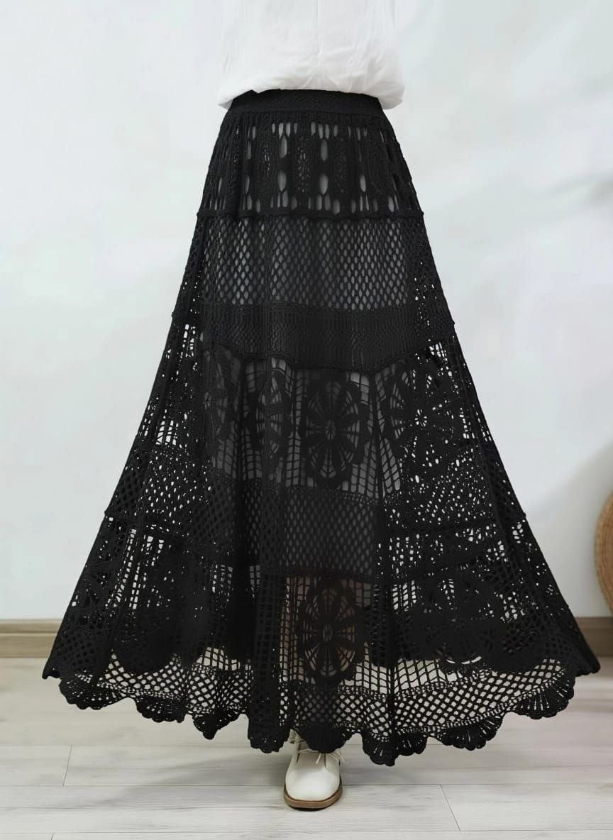 юбка вязаная,юбка женская,юбка длинная,кружевная юбка,юбка вязаная длинная