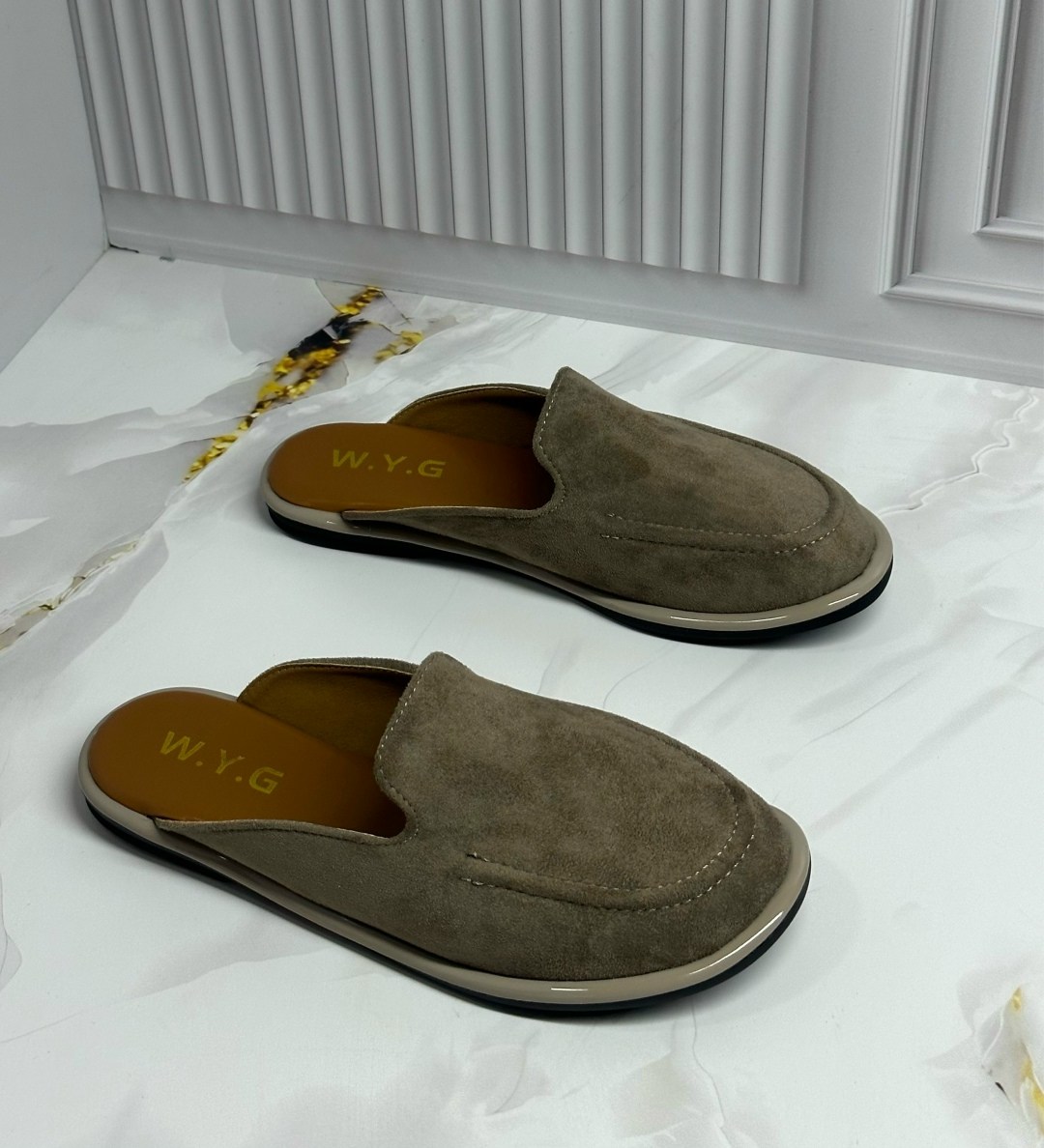 ,мюли женские,мюли прада, женская,мюли замшевые