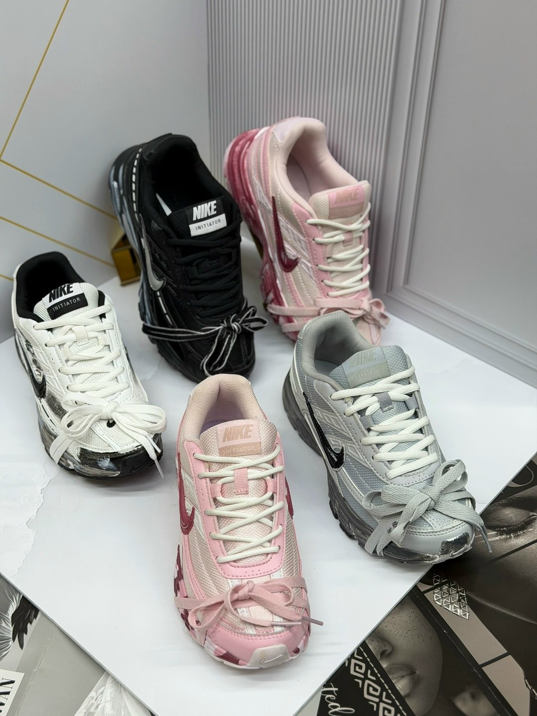 кроссовки nike initiator pink,кроссовки для женщин nike initiator pink,кроссовки nike женские,кроссовки женские nike initiator y2k pink,nike initiator w pink custom кроссовки женские