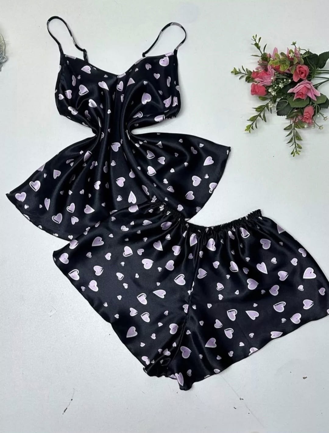 пижама женская,пижама комплект,пижама шорты и майка шелковая,пижама комплект женская,пижама женская с майкой