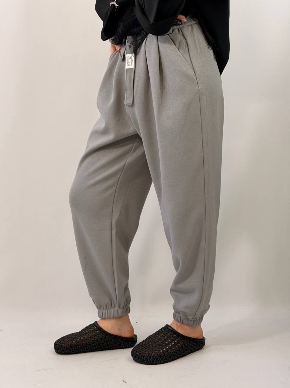 спортивные брюки женские finn flare fae110119 серые xl,штаны спортивные оверсайз широкие,джоггеры оверсайз,брюки джоггеры,спортивные штаны