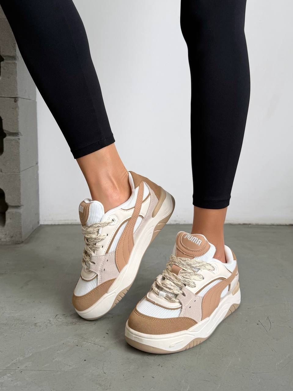 женские кроссовки puma,кроссовки puma,кроссовки puma 180,,puma низкие кроссовки '180' бежевый / темно-бежевый