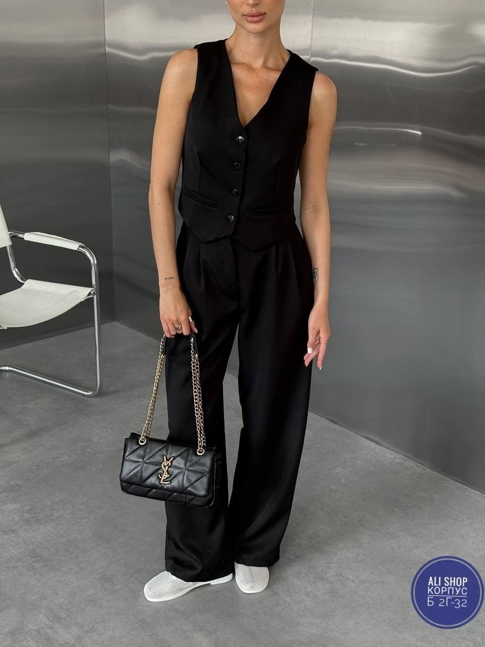 брючный костюм,женский брючный костюм,брюки с жилеткой,брючный костюм с жилетом,костюм брюки и жилет