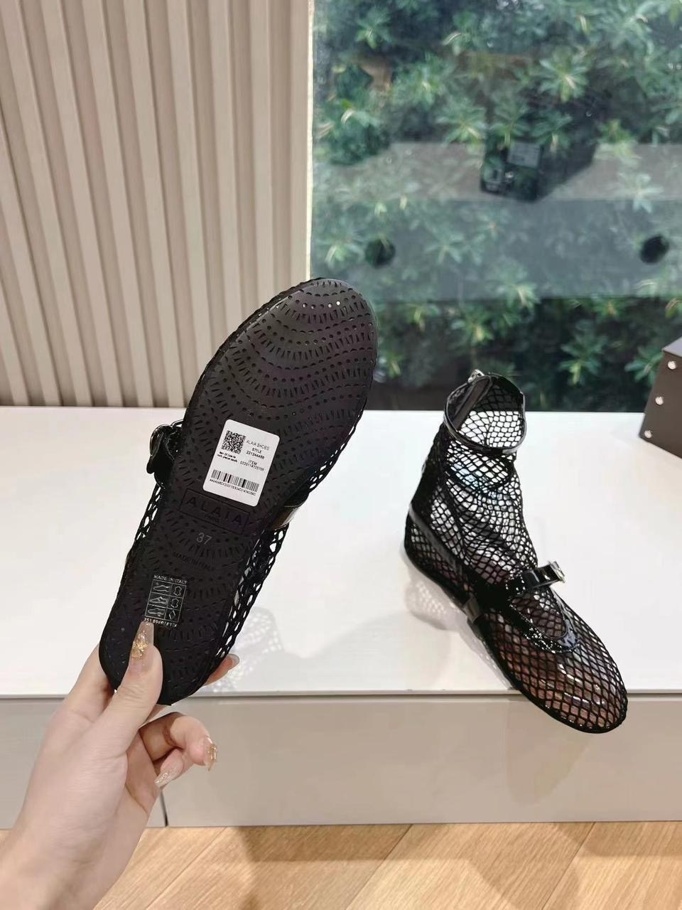 женская ,балетки alaia,,балетки в сетку,летние сапоги